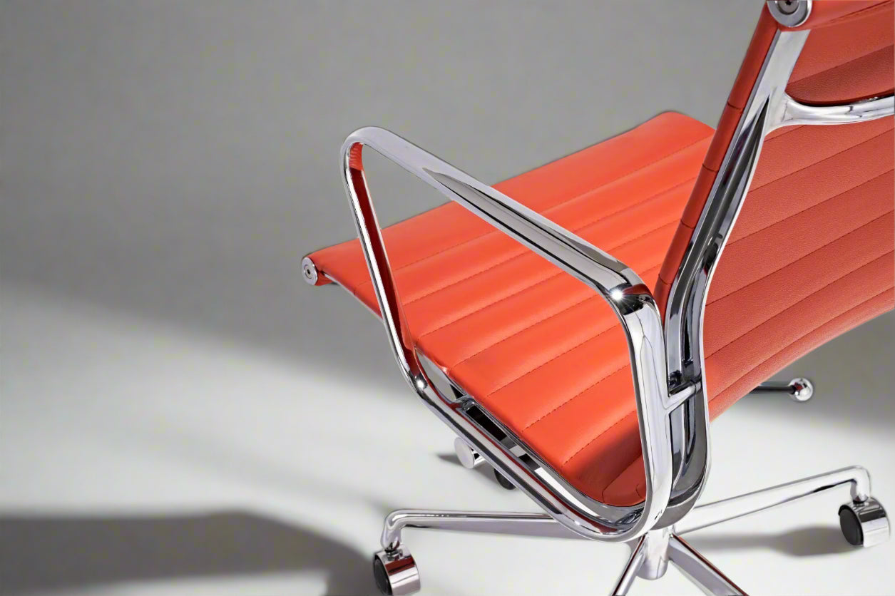 Eames Thin Pad Office Chair - Low Back - Leather