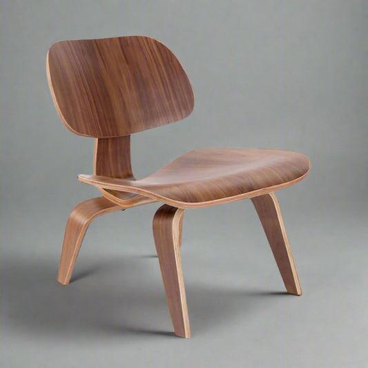Eames Style Lounge Chair | Walnut Wood