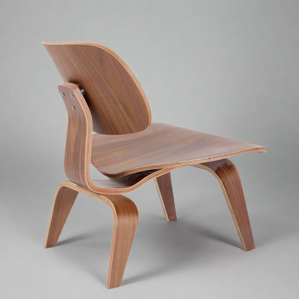 Eames Style Lounge Chair | Walnut Wood