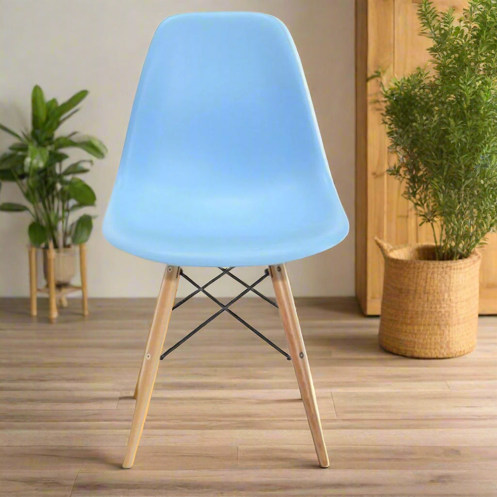 Eames Dining Side Chair (Pair) | Light Blue