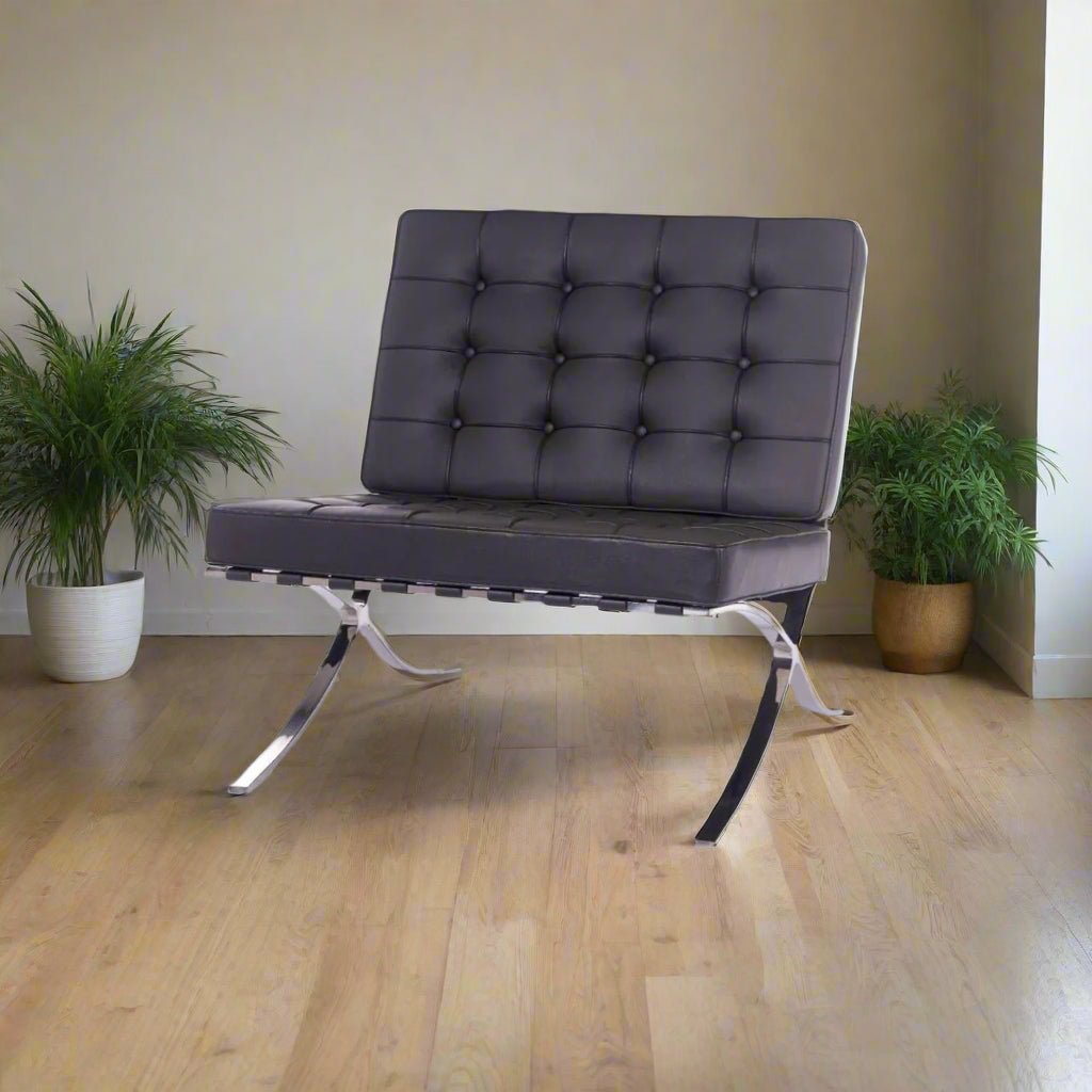 Mies Barcelona Pavilion Chair | Dark Grey