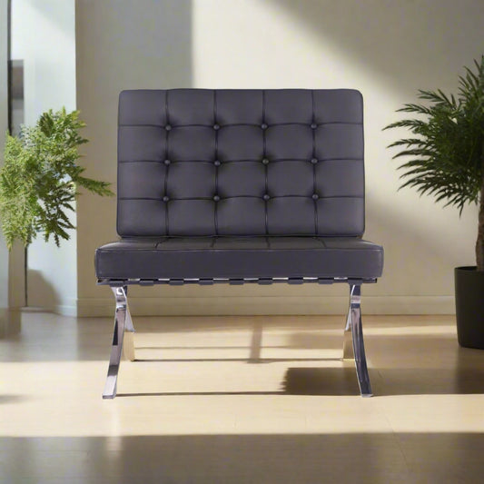 Mies Barcelona Pavilion Chair | Dark Grey