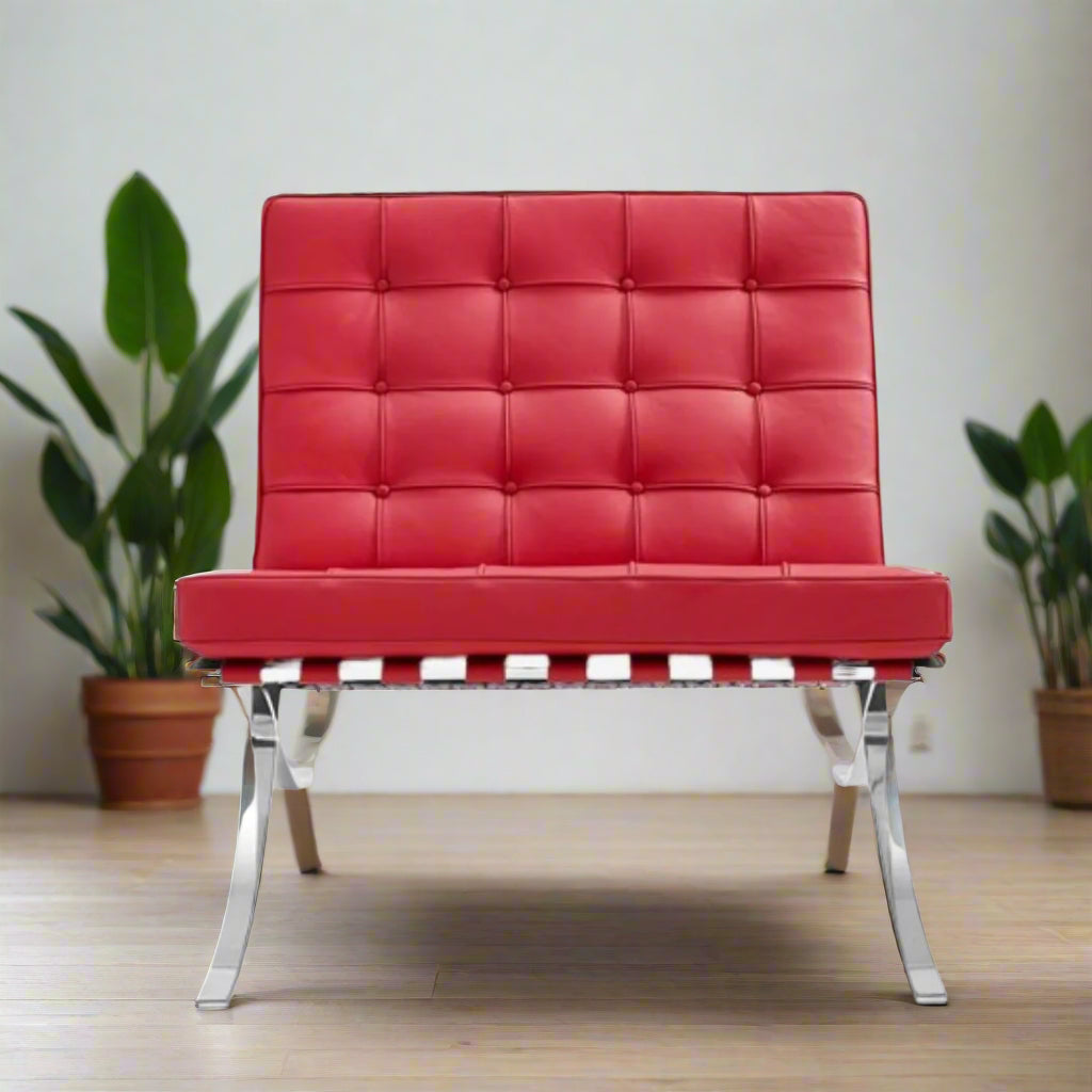 Mies Barcelona Pavilion Chair | Red