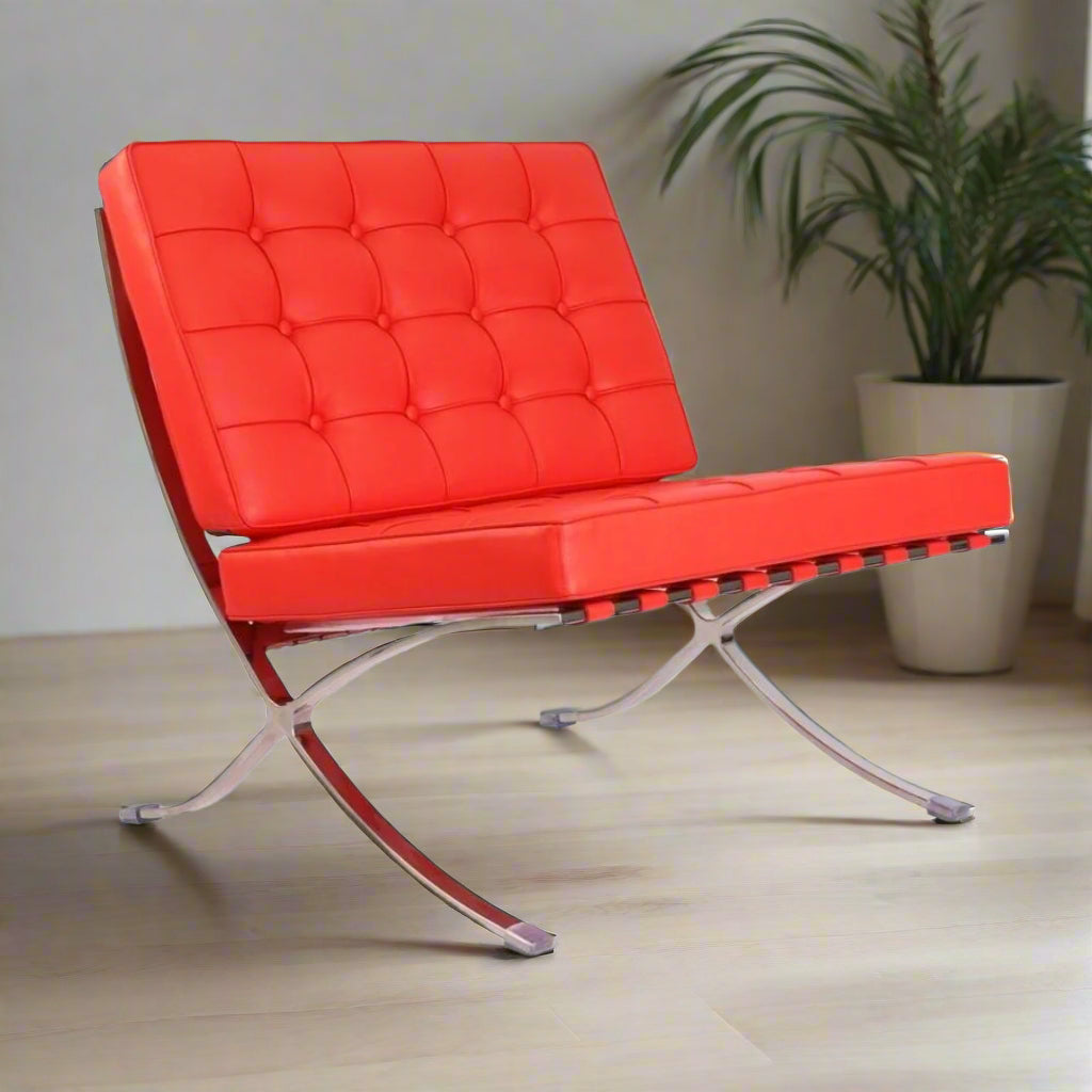 Mies Barcelona Pavilion Chair | Red
