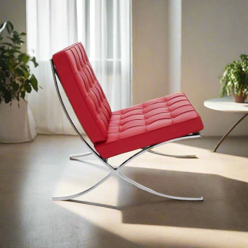 Mies Barcelona Pavilion Chair | Red