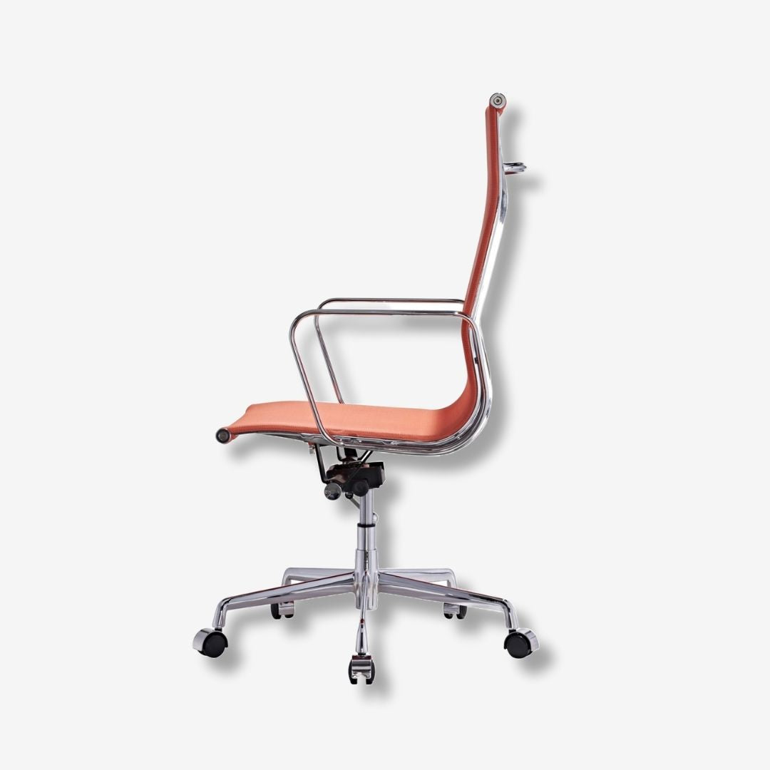 Eames Mesh Style Office Chair - High Back - (Orange)