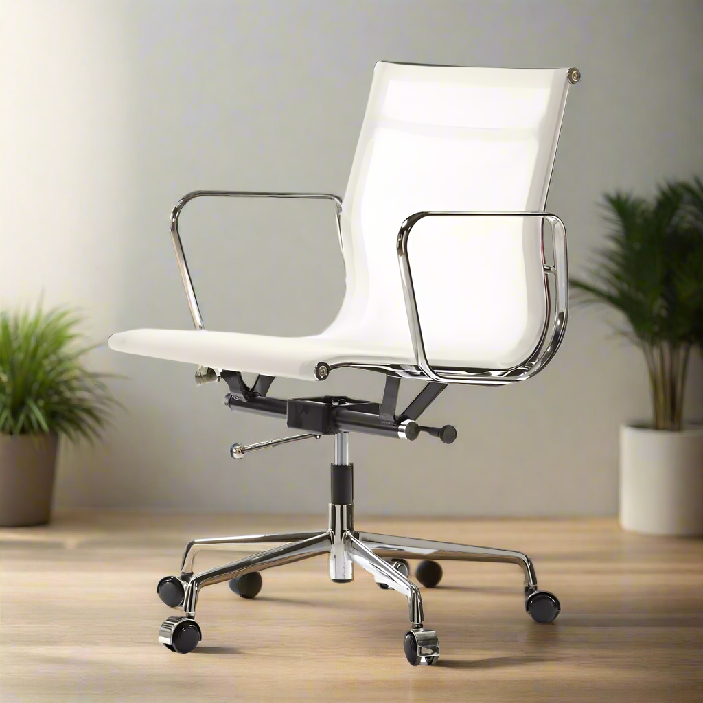 Eames Mesh Style Office Chair | Low Back| (White)