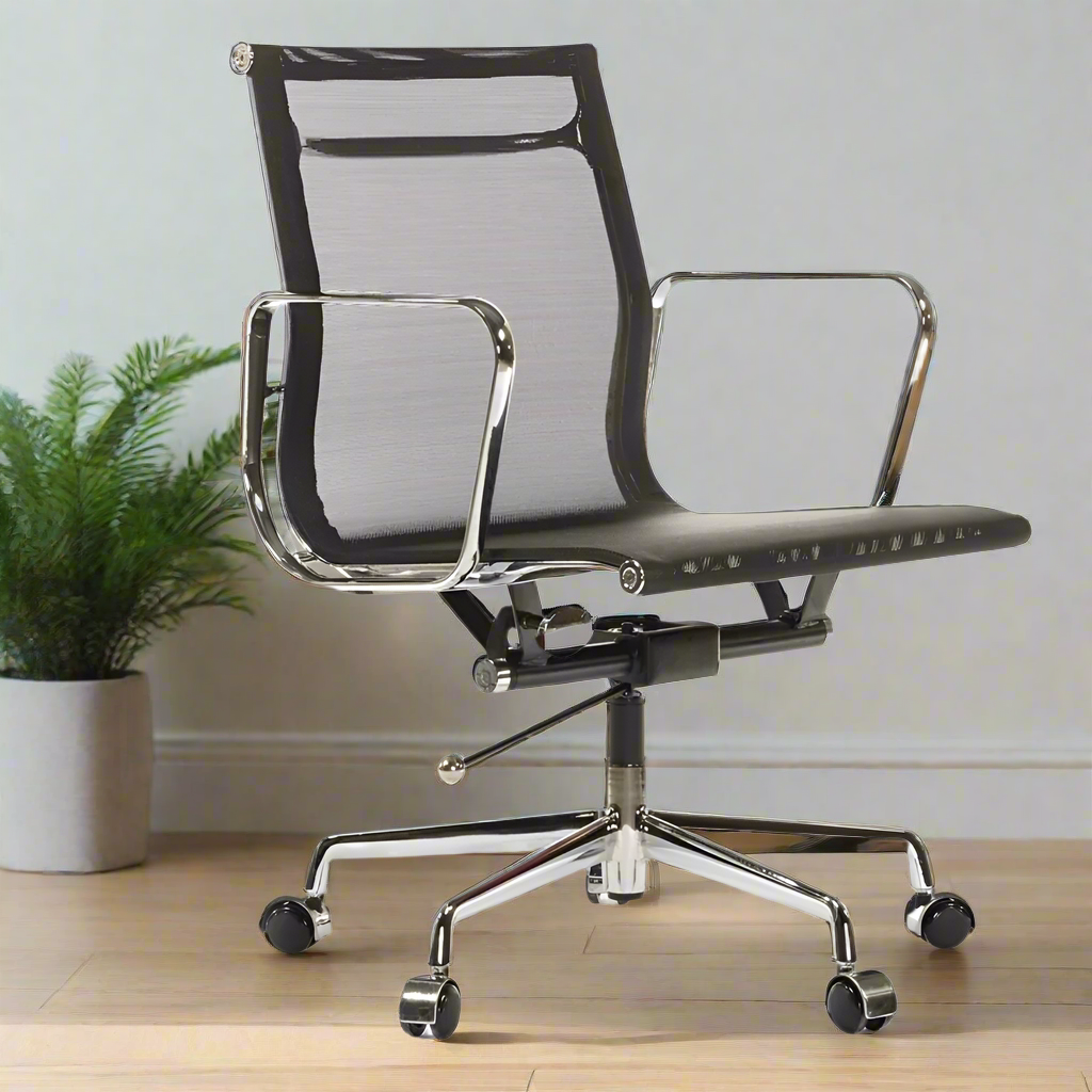 Eames Mesh Style Office Chair | Low Back| (Black)