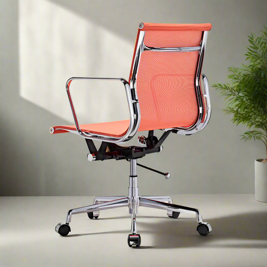 Eames Mesh Style Office Chair | Low Back| (Orange)