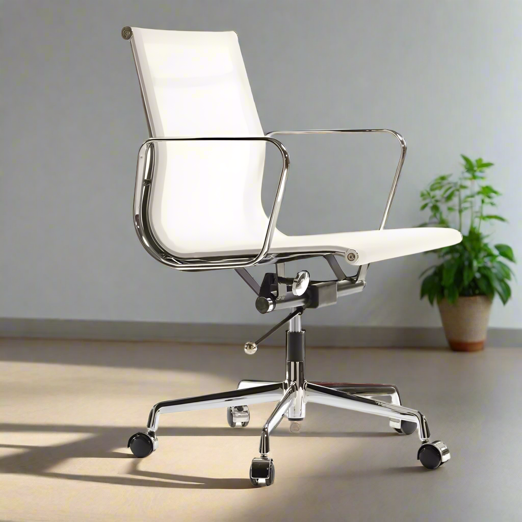Eames Mesh Style Office Chair | Low Back| (White)