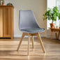 Modern Tulip Dining Chairs (Pair) | Grey